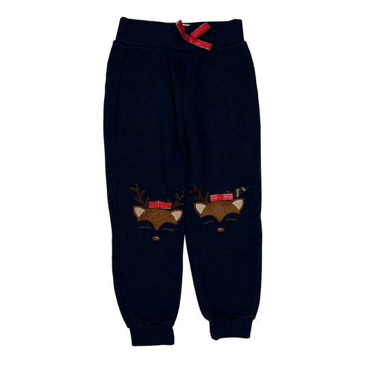 Age 2 Civil Christmas Joggers - 2XS Navy Cotton