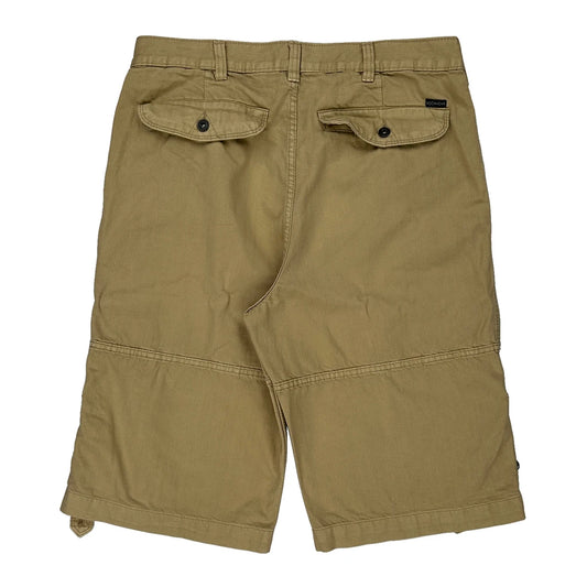 Rocawear Cargo Shorts - 36W 15L Beige Cotton