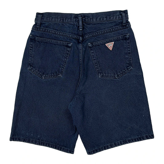Vintage Guess Denim Shorts - 26W 9L Dark Wash Cotton