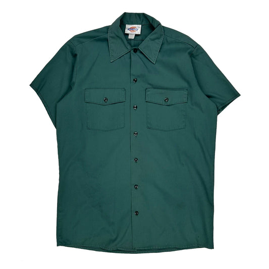 Dickies Short Sleeve Shirt - Medium Green Polyester