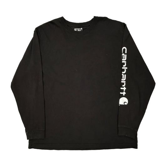 Carhartt Long Sleeve T-Shirt - XL Black Cotton