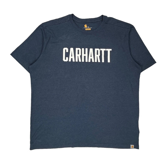Carhartt T-Shirt - 2XL Blue Cotton