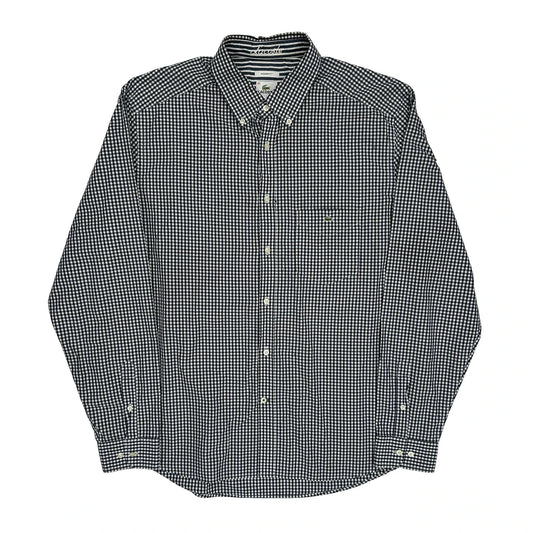 Lacoste Checked Shirt - XL Black & White Cotton