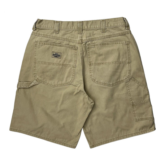 Lee Carpenter Shorts - 32W 10L Beige Cotton