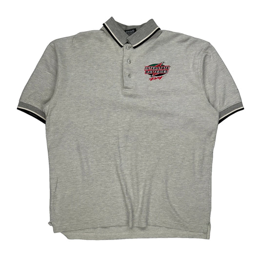 Chase Authentics Nascar Polo Shirt - Large Grey Cotton