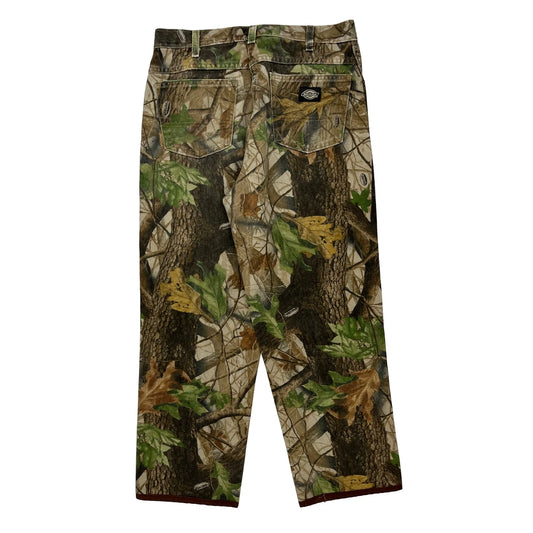 Dickies Cargo Trousers - 33W 26L Camo Cotton