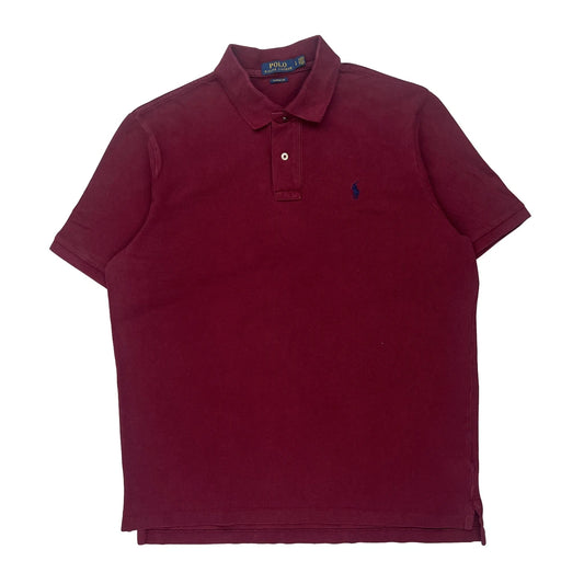 Polo By Ralph Lauren Polo Shirt - Large Burgundy Cotton