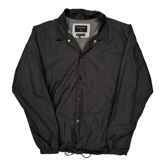 Quiksilver Windbreaker - Large Black Polyester