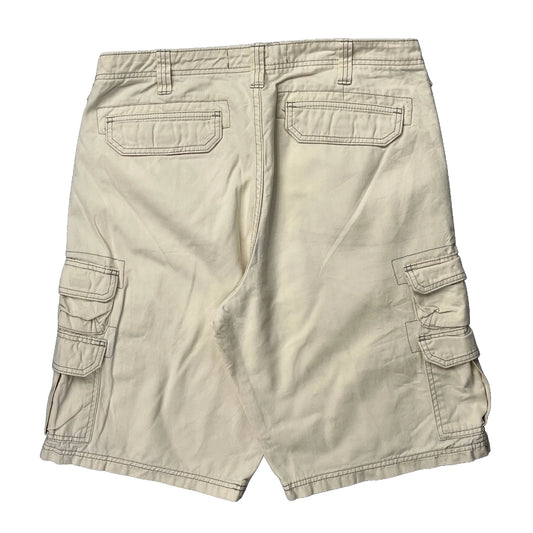 Lee Cargo Shorts - 34W 11L Beige Cotton