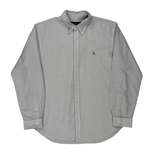 Ralph Lauren Striped Shirt - XL Grey Cotton