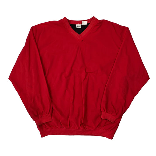 Vintage Asics Windbreaker - XL Red Nylon