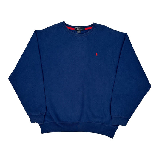 Polo By Ralph Lauren Sweatshirt - XL Blue Cotton