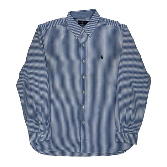 Ralph Lauren Striped Shirt - XL Blue Cotton