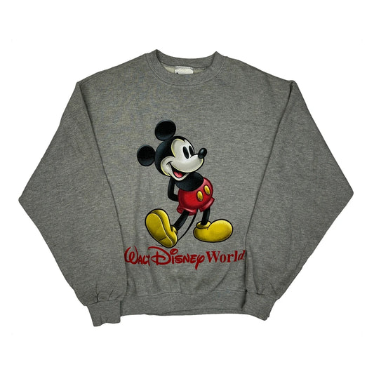 Walt Disney World Disney Cartoon Sweatshirt - Medium Grey Cotton