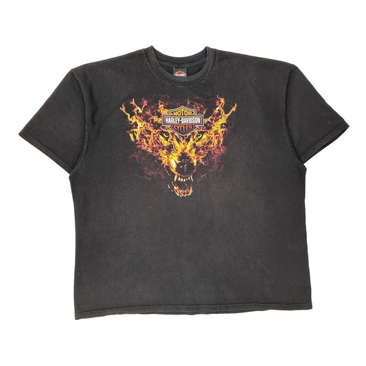 Las Vegas Harley Davidson Graphic T-Shirt - 2XL Black Cotton