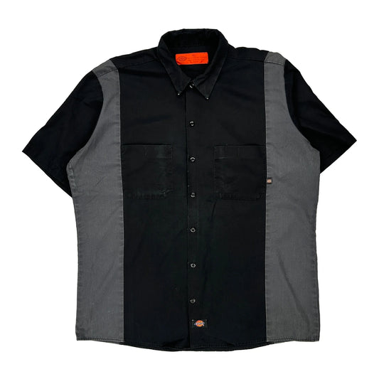 Dickies Short Sleeve Shirt - XL Black Cotton