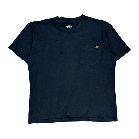 Dickies T-Shirt - Large Navy Cotton