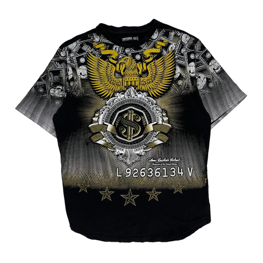 Contender Graphic T-Shirt - 3XL Black Cotton