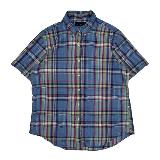 Ralph Lauren Checked Short Sleeve Shirt - XL Multicoloured Cotton