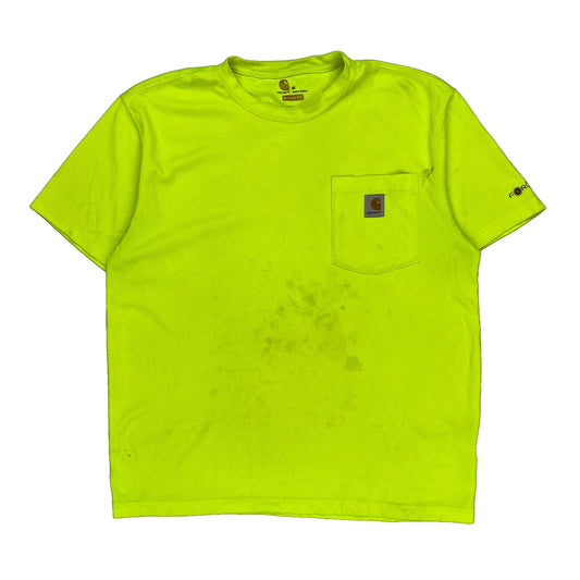 Force Carhartt T-Shirt - Medium Yellow Polyester
