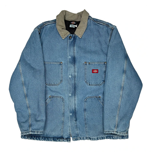 Vintage Dickies Denim Jacket - XL Blue Cotton