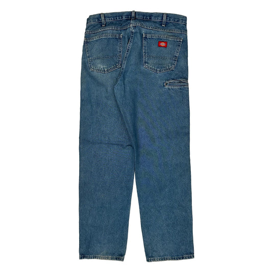 Vintage Dickies Double Knee Jeans - 36W 34L Blue Denim