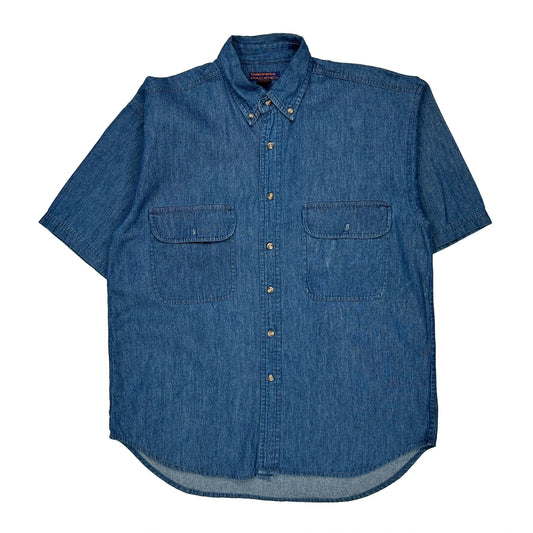 Sierra Pacific Denim Shirt - Medium Blue Cotton
