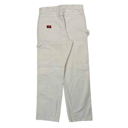 Vintage Dickies Carpenter Trousers - 30W 30L White Cotton