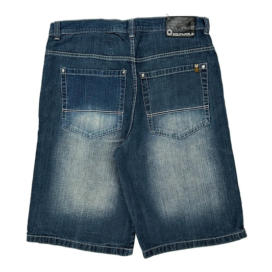 Southpole Denim Shorts - 38W 14L Blue Cotton