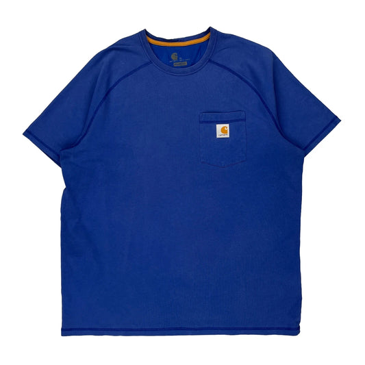Carhartt T-Shirt - XL Blue Cotton
