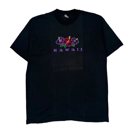 Fruit Of The Loom Single Stitch T-Shirt - XL Black Cotton