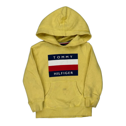 Age 6 Tommy Hilfiger Hoodie - Small Yellow Cotton
