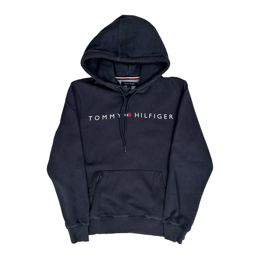 Vintage Tommy Hilfiger Hoodie - Small Navy Cotton
