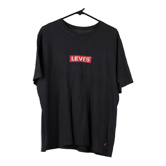 Vintage black Levis T-Shirt - mens large