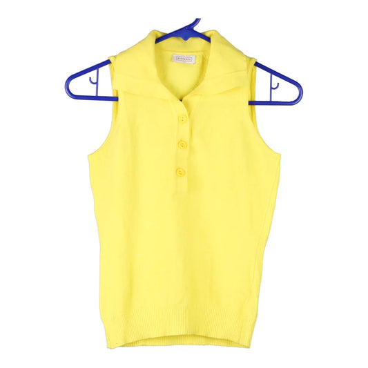 Vintage yellow Stefanel Vest - mens small