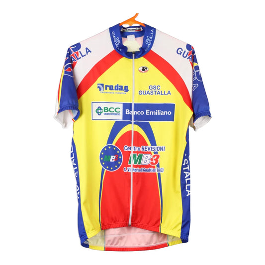 Vintage yellow Cycling GSC Guastalla Unbranded Sports Top - mens xx-large