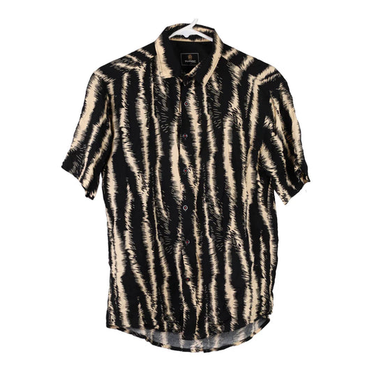 Vintage black Turbo Patterned Shirt - mens medium