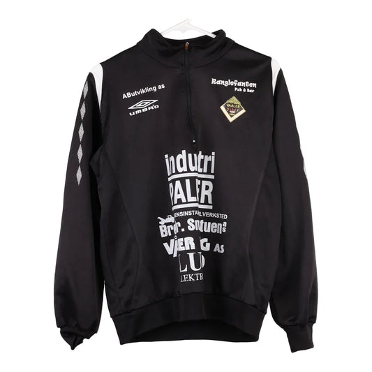 Pre-Loved black Age 12 Valeer JF Umbro 1/4 Zip - boys x-large