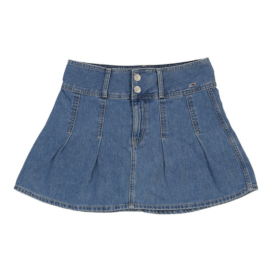 Vintage Tommy Hilfiger Mini Denim Skirt - 28W UK 8 Blue Cotton