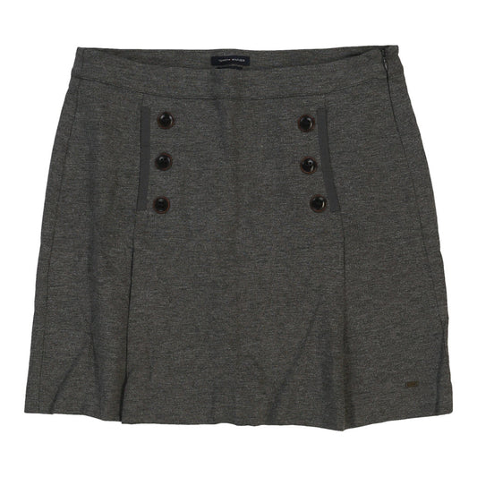Vintage Tommy Hilfiger Mini Skirt - 34W UK 14 Grey Cotton