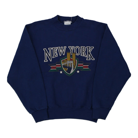 Vintage navy New York Unbranded Sweatshirt - mens medium