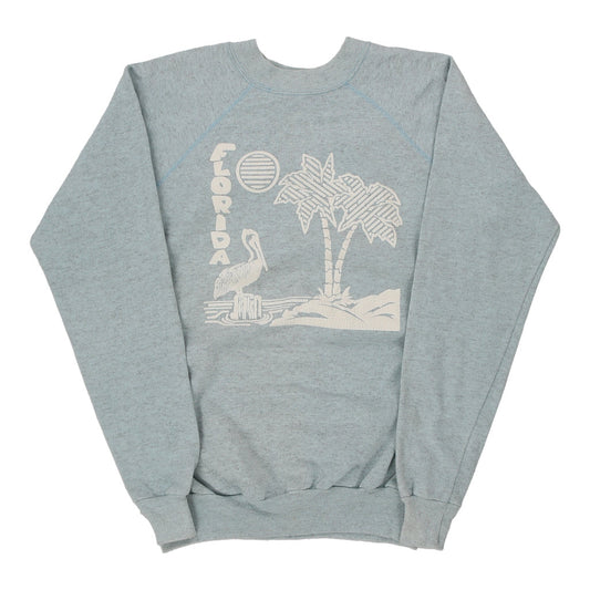 Vintage blue 1980's Florida Pannill Sweatshirt - mens x-large