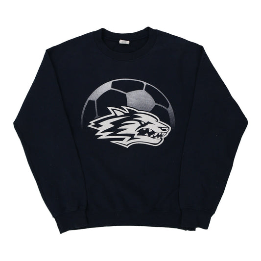 Vintage navy Gildan Sweatshirt - mens small