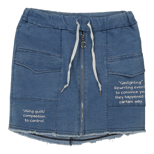 Vintage blue Unbranded Denim Skirt - womens medium