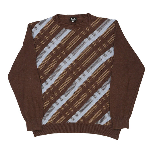 Vintage brown Dolce & Gabbana Jumper - mens large