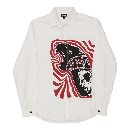 Vintage white Just Cavalli Shirt - mens medium