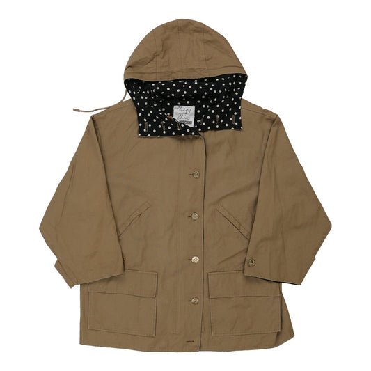 Vintage Cheap & Chic Moschino Reversible Jacket - Medium Brown Polyester Blend