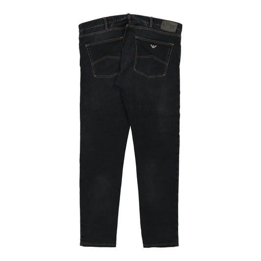 Vintage Armani Jeans Jeans - 40W 34L Dark Wash Cotton