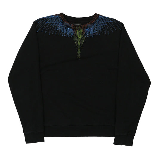 Vintage Age 14 Marcelo Burlon Sweatshirt - Medium Black Cotton Blend