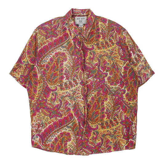 Vintage multicoloured Meet Again Short Sleeve Shirt - mens large